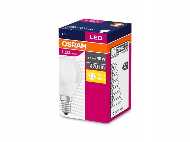 OSRAM Żarówka LED E14 5W 40W 470lm P40 2700K - obrazek 2