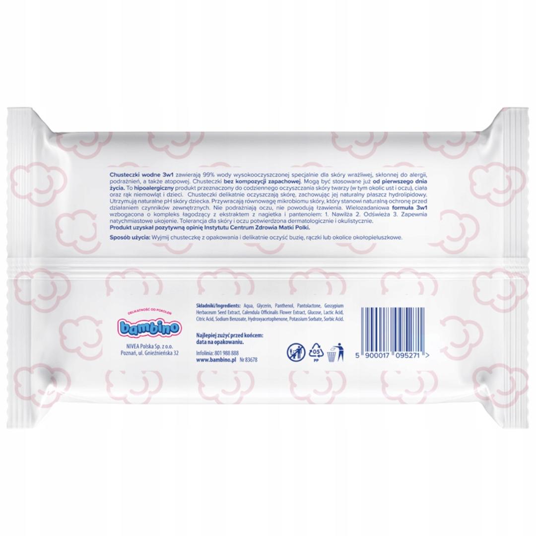 Bambino Chusteczki bezzapachowe 57 szt. - obrazek 7