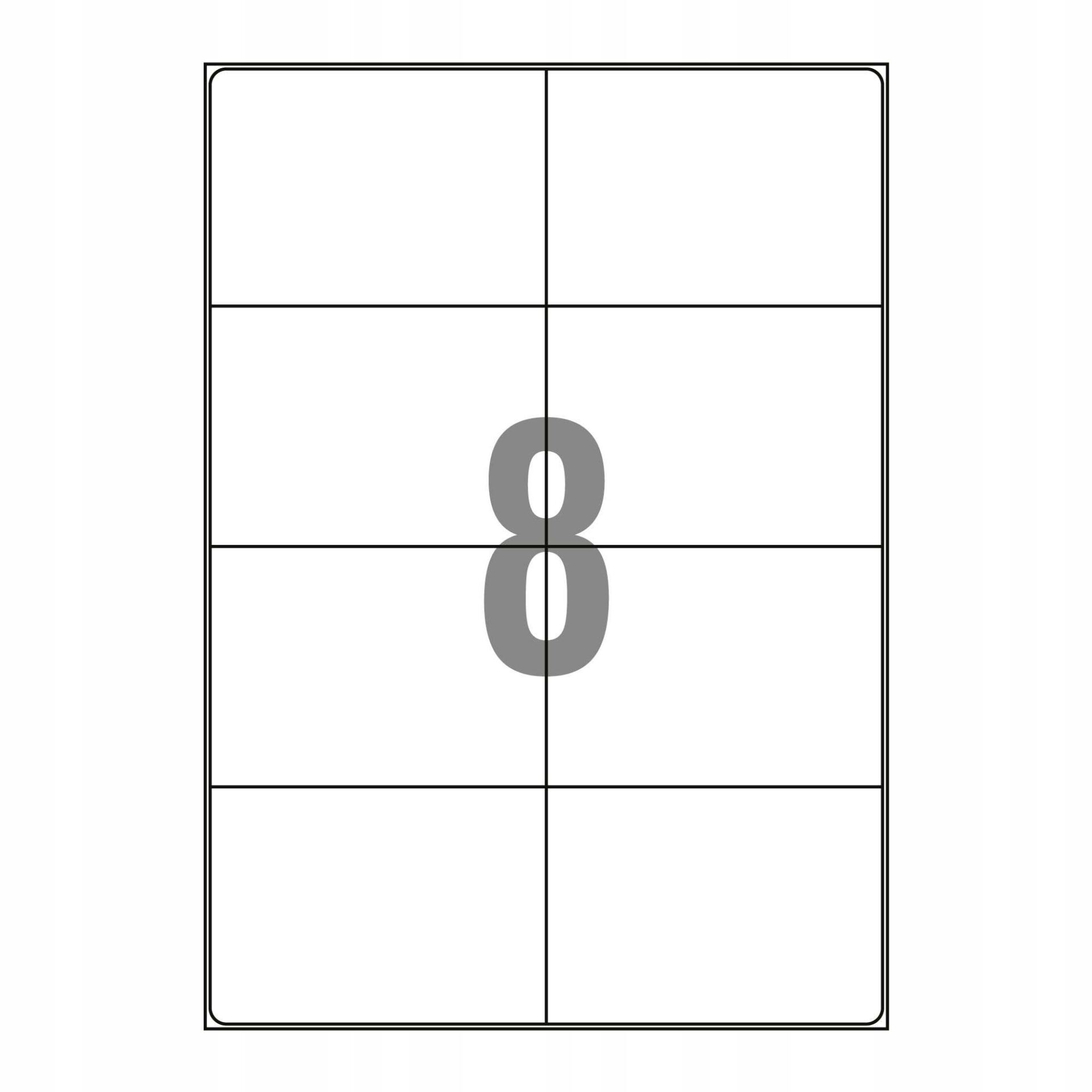 Emerson ART 003 ETYKIETA A4 105mm x 74mm BIAŁA, opakowanie 25 arkuszy - obrazek 2