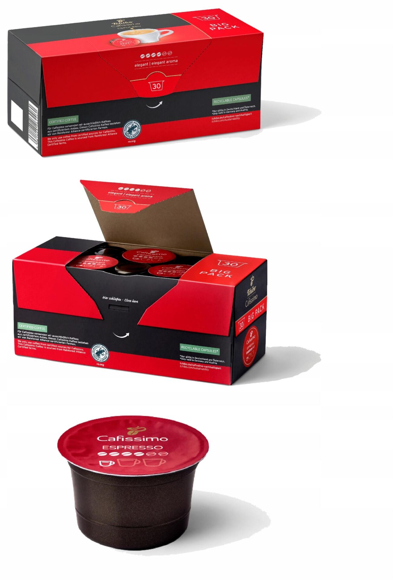 Tchibo Cafissimo Espresso Elegant Aroma Kawa Kapsułki 30Kaps Arabika - obrazek 7