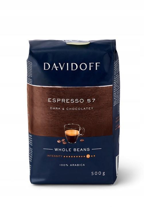 Davidoff Espresso 57 Dark & Chocolatey 500g Kawa Ziarnista Arabika - obrazek 2