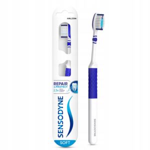 Sensodyne Szczoteczka do z臋b贸w wra偶liwych Odbudowa i Ochrona Soft mi臋kka
