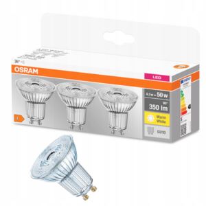 OSRAM 3x Żarówka LED GU10 4,3W = 50W 350lm 2700K