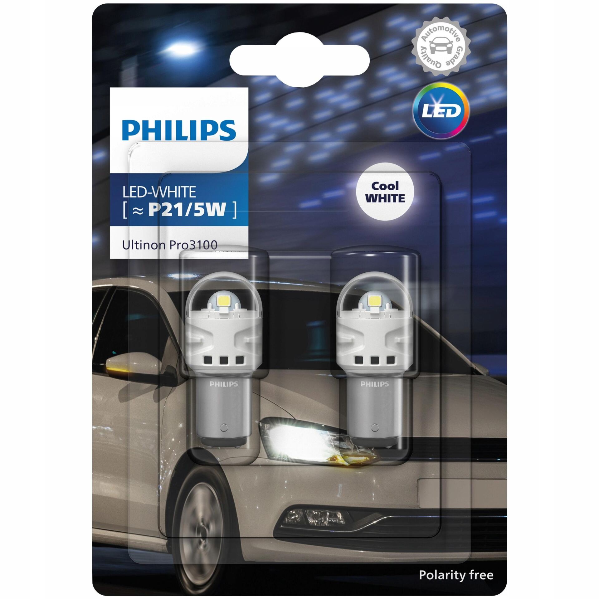 Żarówki LED PHILIPS Ultinon Pro3100 P21/5W 6000K - obrazek 2