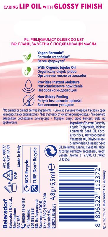 NIVEA Pielęgnujący olejek do ust Clear Glow 5,5 ml - obrazek 5