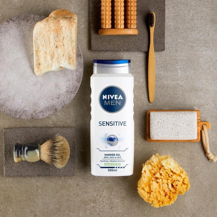 NIVEA MEN Żel pod prysznic Sensitive 500ml - obrazek 4