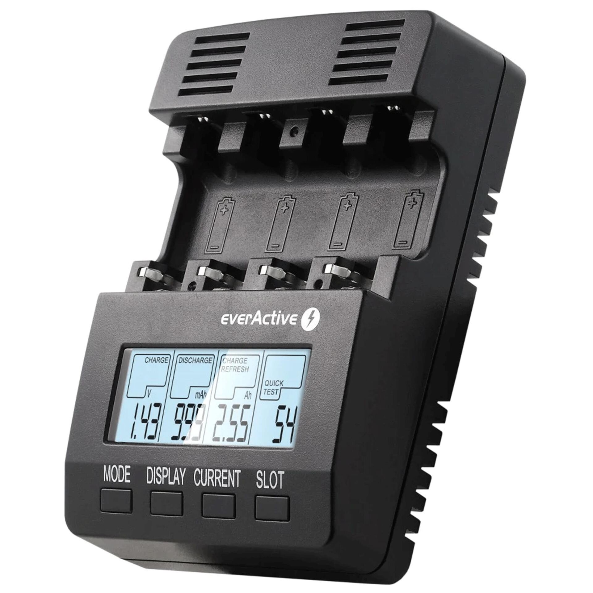 EverActive Ładowarka do akumulatorów AA AAA z wyświetlaczem NC-3000