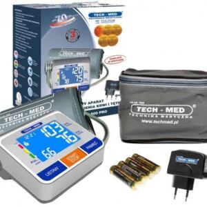 Tech-Med POLSKI Ciśnieniomierz elektroniczny TMA-500 PRO + ZASILACZ + ETUI