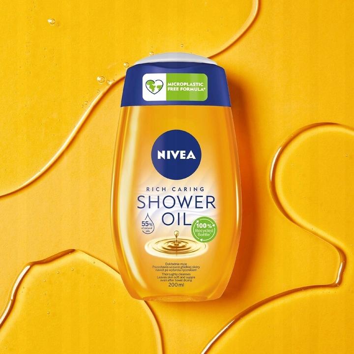 NIVEA NATURAL OIL PIELĘGNUJĄCY OLEJEK POD PRYSZNIC 200 ml - obrazek 11