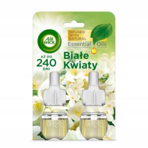 Air Wick Wkłady Do Elektrycznego Odświeżacza Powietrza Białe Kwiaty x2 19ml