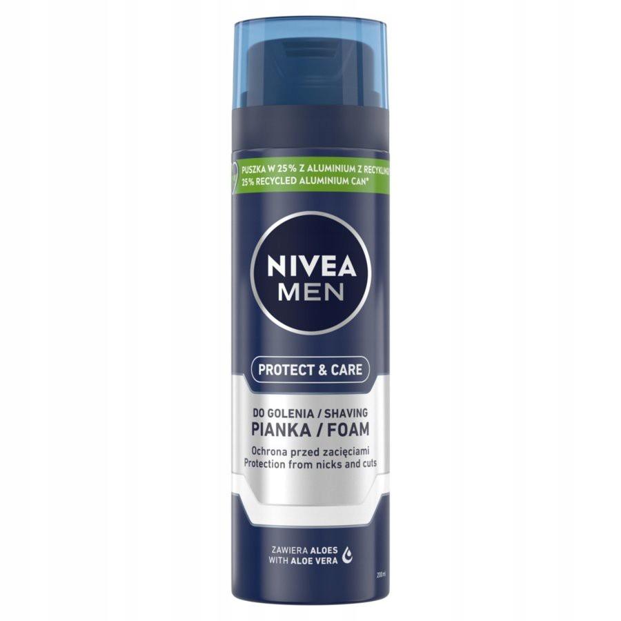 NIVEA MEN Pianka do golenia Protect&Care 200ml - obrazek 6