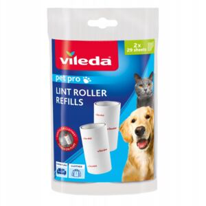 Vileda Pet Pro Wkłady do Rolki do usuwania sierści, włosów i drobinek brudu