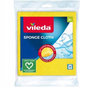 Vileda Ścierka pucerka gąbkowa 2+1 gratis