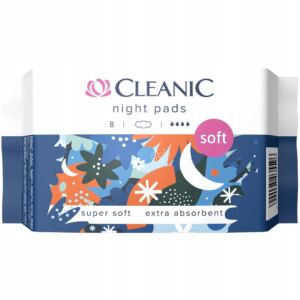 CLEANIC SOFT NIGHT Podpaski dla kobiet na noc 8szt