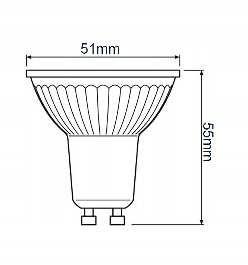 OSRAM Żarówka LED HALOGEN GU10 6,9W = 80W 4000K - obrazek 7