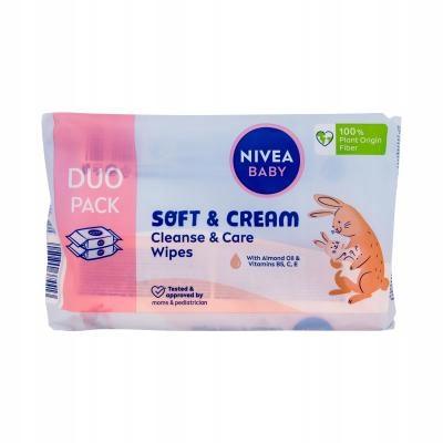 NIVEA BABY Chusteczki nawilżane Biodegradowalne Soft & Cream 2 x 57 sztuk - obrazek 10