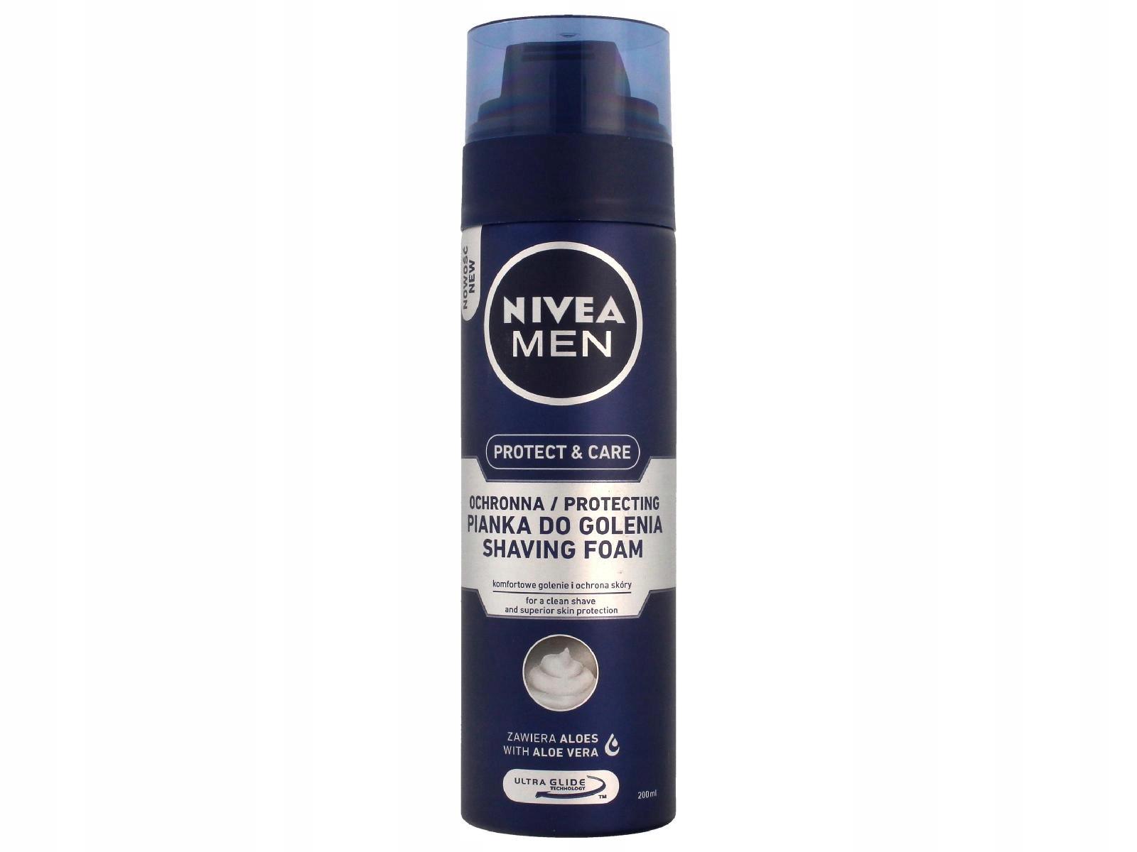 NIVEA MEN Pianka do golenia Protect&Care 200ml - obrazek 4