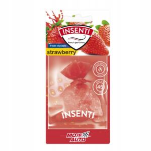 MOJE AUTO Insenti Woreczek Zapachowy Odświeżacz do samochodu Truskawka 20g