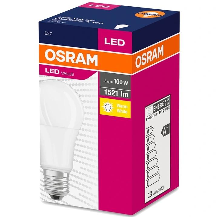 Osram żarówka LED E27 A60 13W=100W 1521lm 2700K