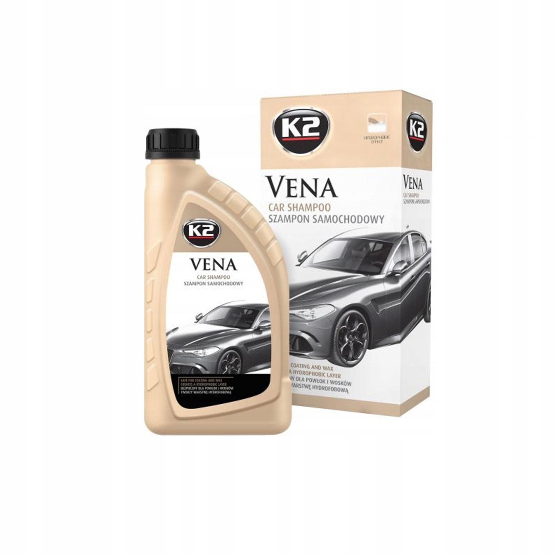 K2 VENA Szampon Samochodowy Hydrofobowy z Woskiem 1L G141
