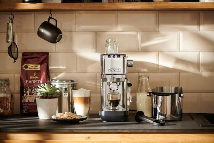 Tchibo LaPressa Ekspres Kolbowy Ciśnieniowy Kolba Srebrny - obrazek 4