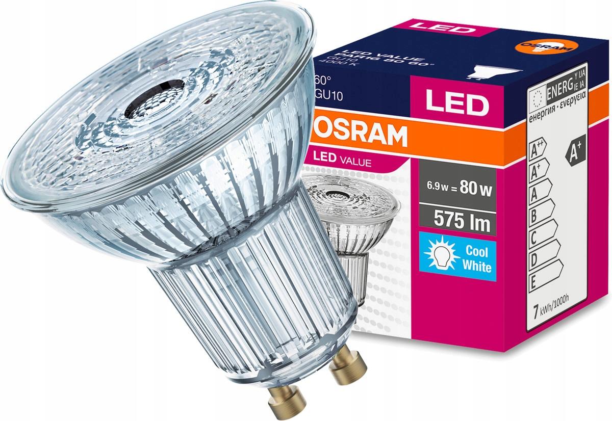 OSRAM Żarówka LED HALOGEN GU10 6,9W = 80W 4000K - obrazek 5