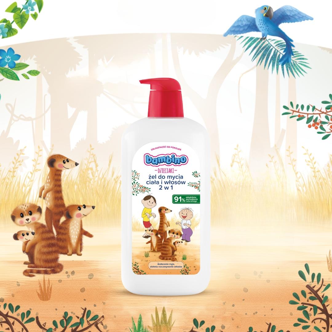BAMBINO DZIECIAKI Żel do kąpieli dla dzieci 1000ml - obrazek 3