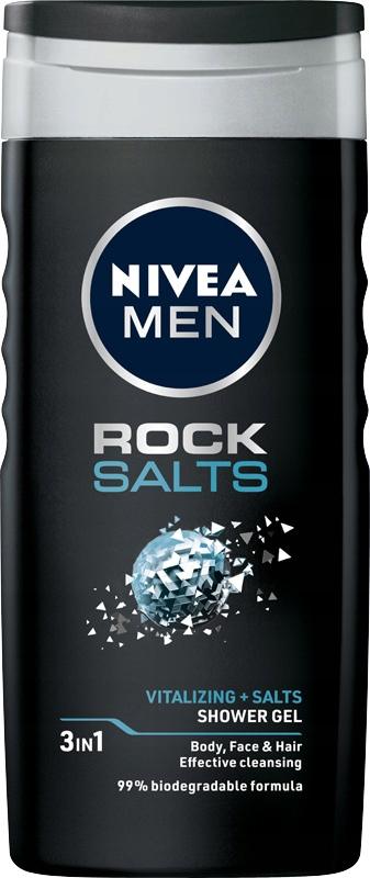 Nivea Men ROCK SALT ŻEL POD PRYSZNIC DO CIAŁA, TWARZY I WŁOSÓW 250 ML
