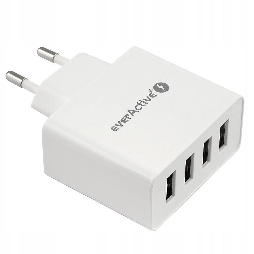 EverActive Ładowarka sieciowa 230V 4 porty USB 5V 5A 25W biała - obrazek 8