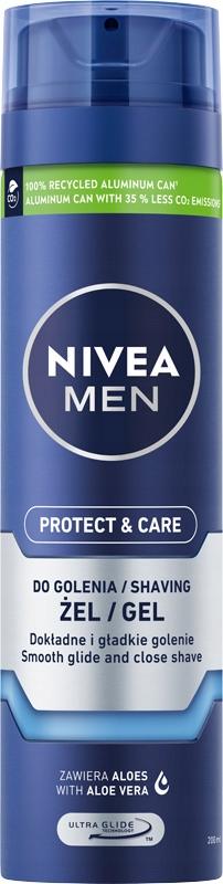 NIVEA MEN NAWILŻAJĄCY ŻEL DO GOLENIA PROTECT & CARE 200 ml