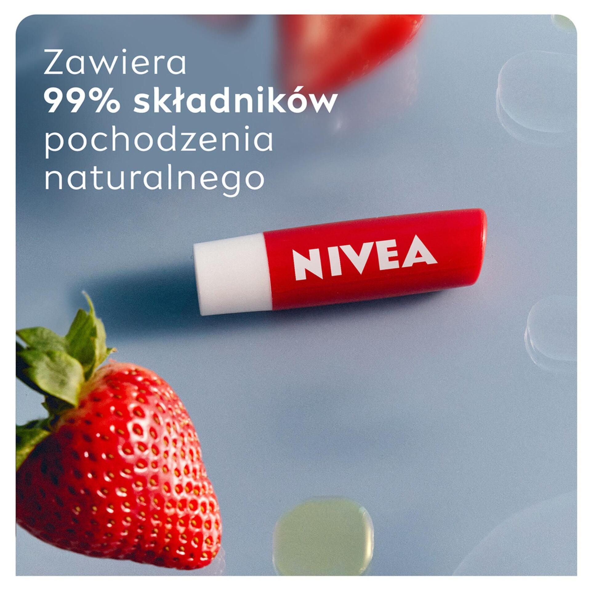 Nivea Pielęgnująca pomadka do ust Strawberry Shine 4.8g - obrazek 10