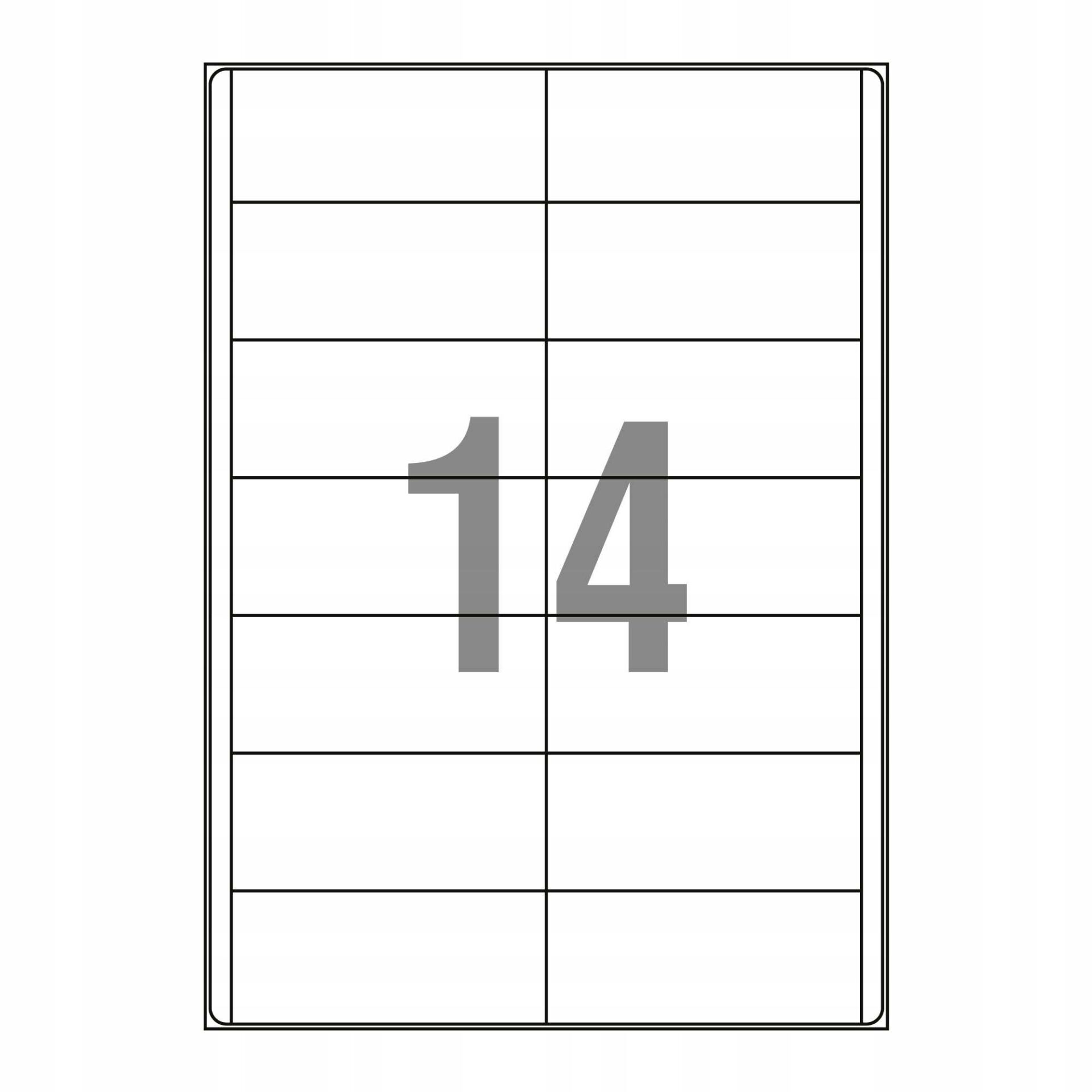 Emerson Etykiety samoprzylepne A4 97 x 42,4 nr 36 - obrazek 3