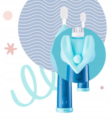 Vitammy SZCZOTECZKA SONICZNA ELEKTRYCZNA DO ZĘBÓW DZIECI 0-3LAT ŚWIATŁO LED - obrazek 10