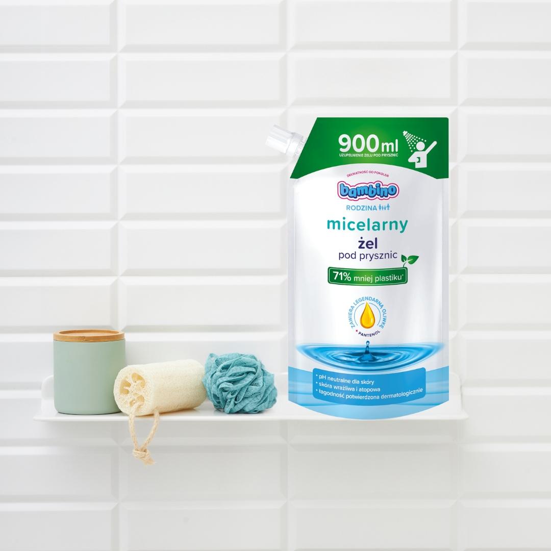 BAMBINO RODZINA ŻEL POD PRYSZNIC MICELARNY 900ML - obrazek 3