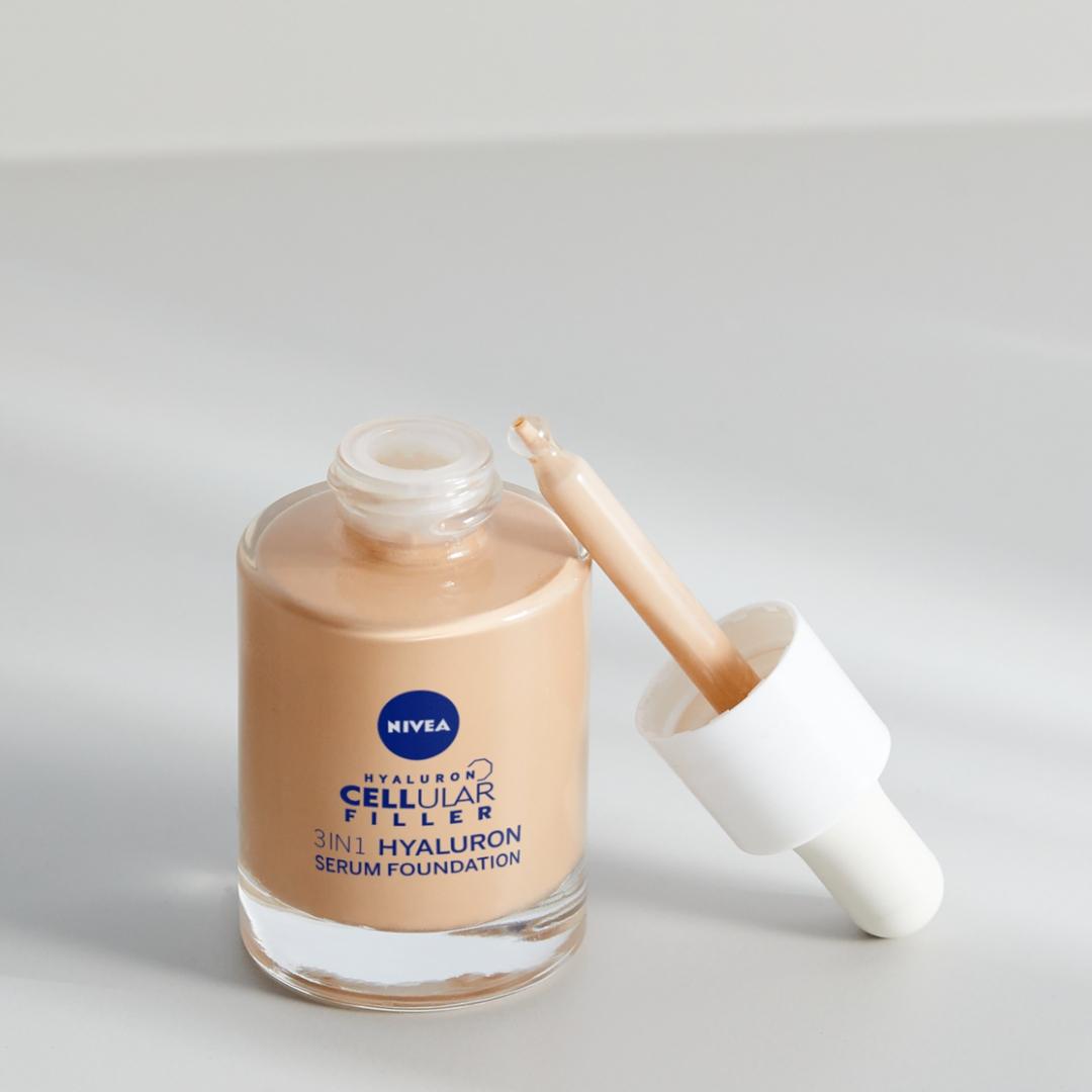 NIVEA HYALURON CELLULAR FILLER 3W1 SERUM-PODKŁAD kolor jasny, 30ml - obrazek 15