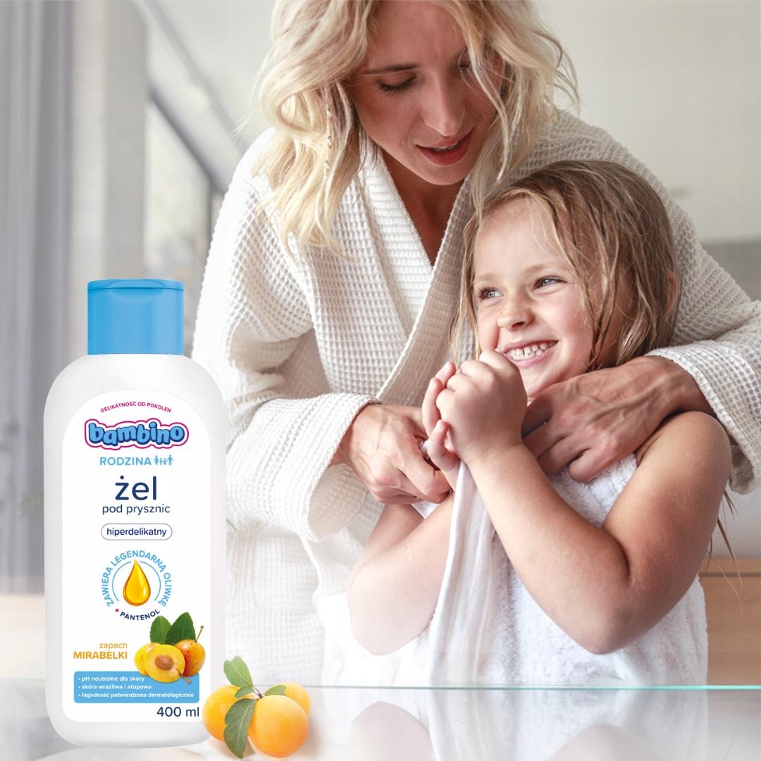 BAMBINO Żel pod prysznic Rodzina Mirabelka 400ml - obrazek 4