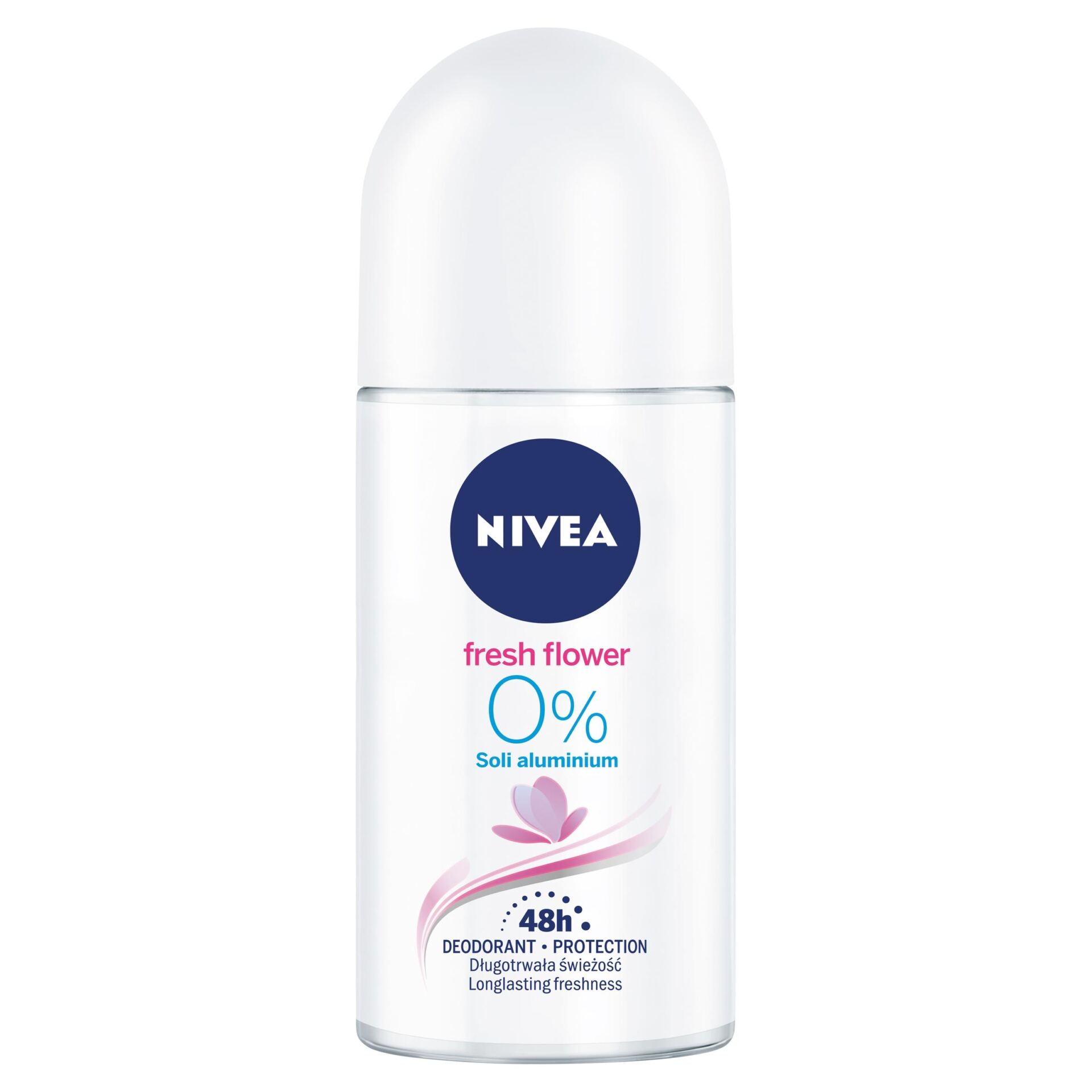 NIVEA FRESH FLOWER 0% SOLI ALUMINIUM ANTYPERSPIRANT ROLL ON 50 ML - obrazek 8