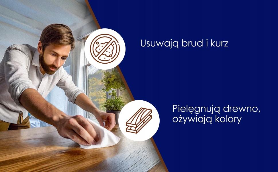 Presto nawilżane ściereczki do mebli drewnianych, 72 szt. - obrazek 2