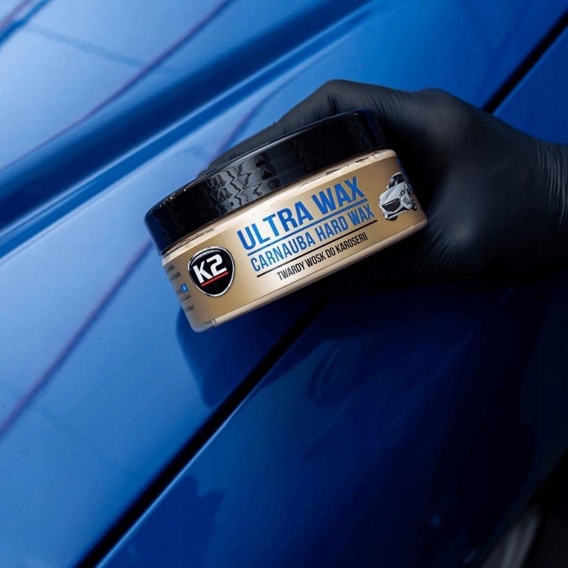 K2 ULTRA WAX TWARDY WOSK DO NABŁYSZCZANIA I OCHRONY LAKIERU CARNAUBA 250G - obrazek 3
