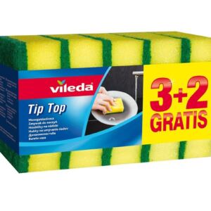 Vileda Gąbka do Mycia Naczyń Zmywak 3+2