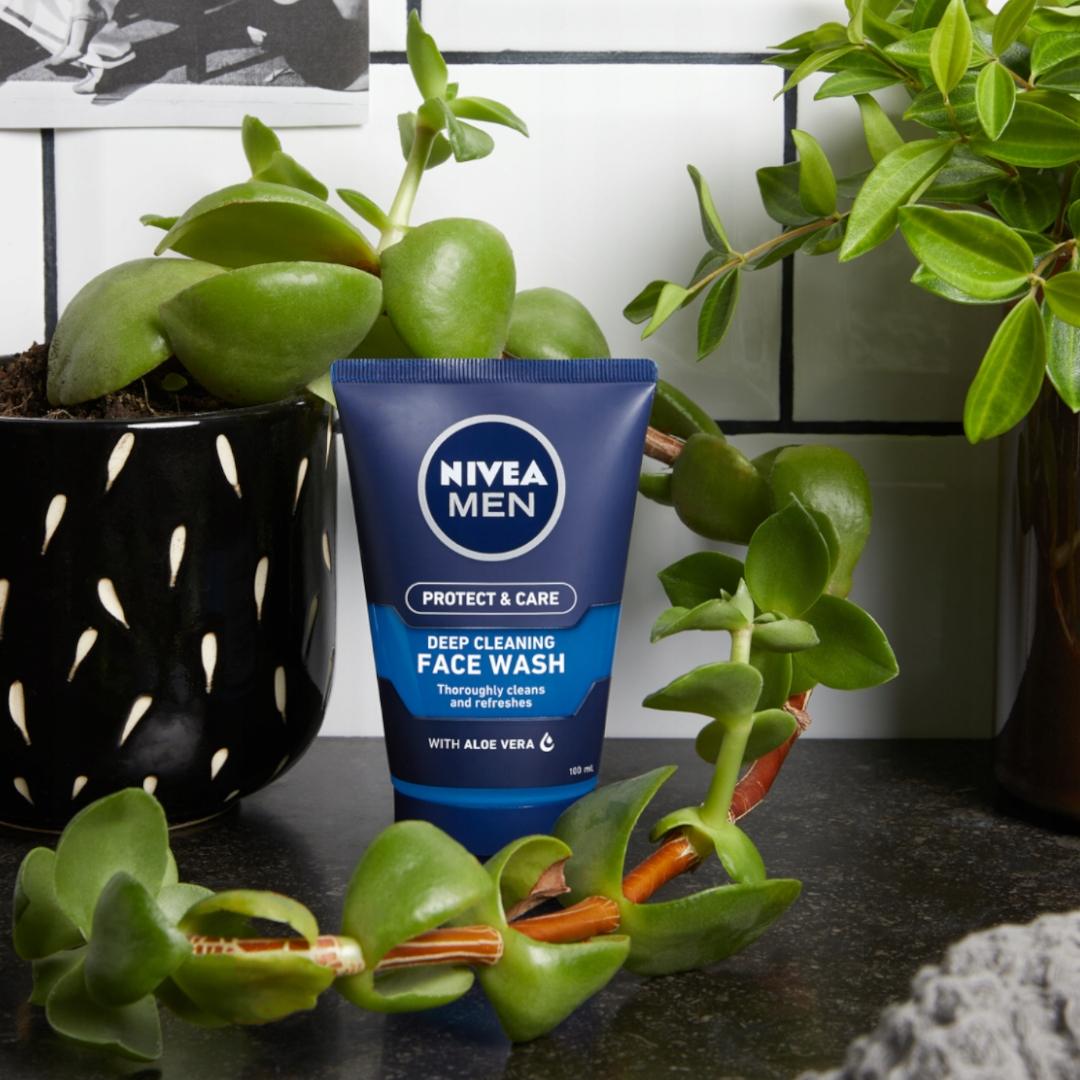 NIVEA MEN Protect & Care Żel do mycia twarzy, 100 ml - obrazek 2