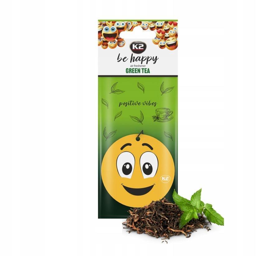 K2 BE HAPPY ZAPACH ODŚWIEŻACZ ZAWIESZKA GREEN TEA - obrazek 8