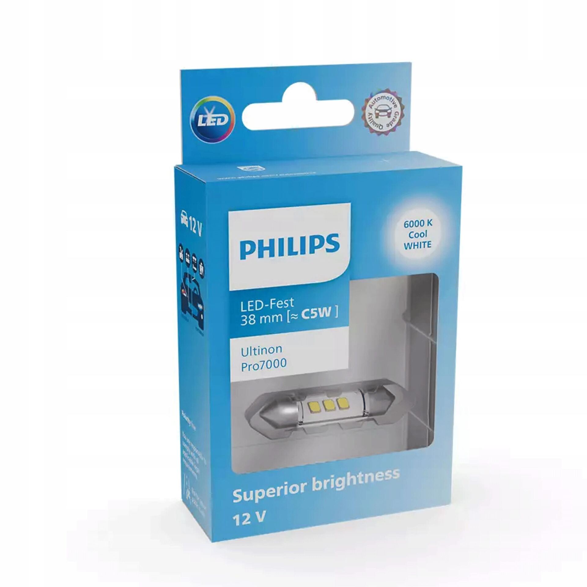 Żarówka Philips LED Ultinon Pro7000 FESTOON 38mm CU70 12V - obrazek 4