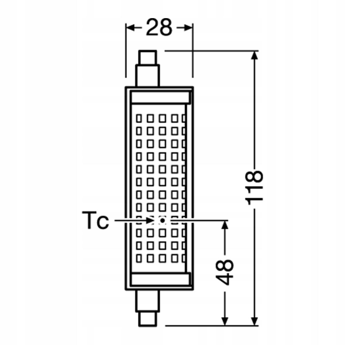 Osram Żarówka LED R7s 118mm 18,2W=150W 2700K 2452lm ŚCIEMNIALNA - obrazek 3