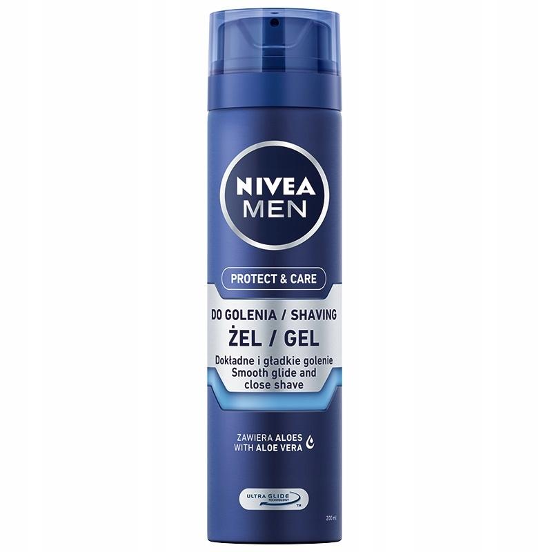 NIVEA MEN NAWILŻAJĄCY ŻEL DO GOLENIA PROTECT & CARE 200 ml - obrazek 5