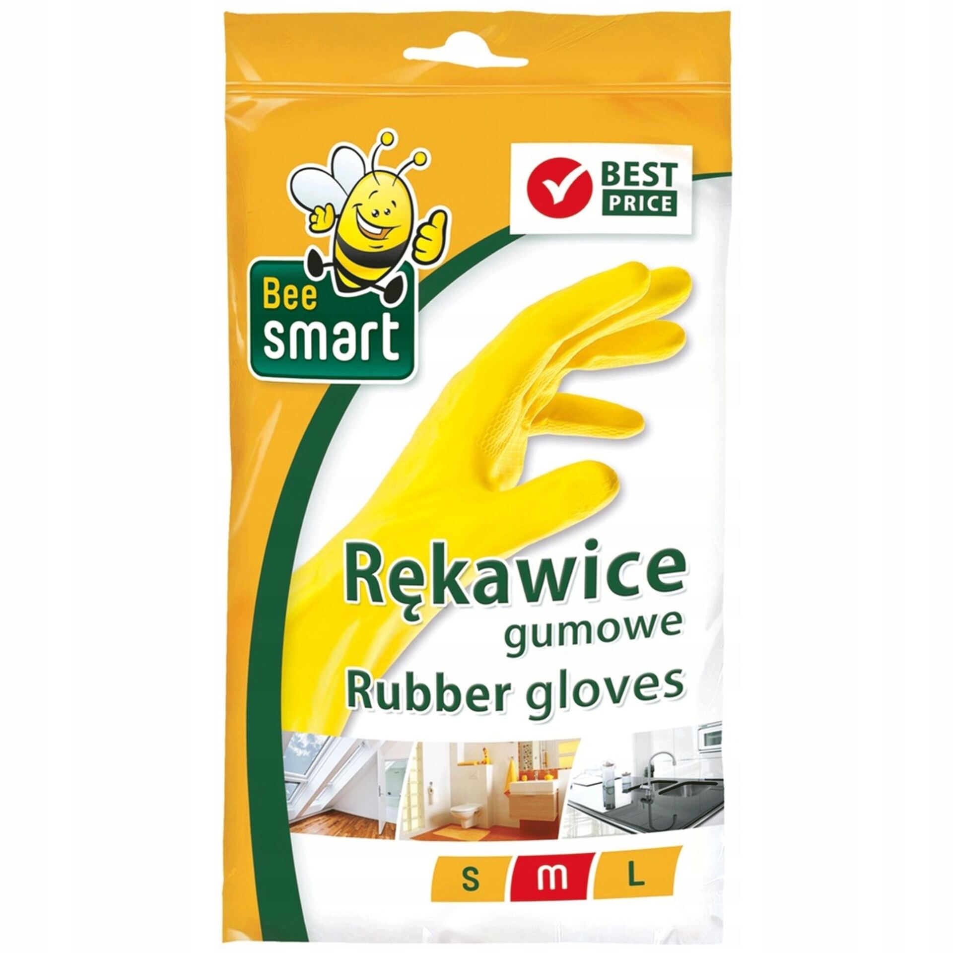 RĘKAWICE GUMOWE ochronne mocne Bee Smart r. M