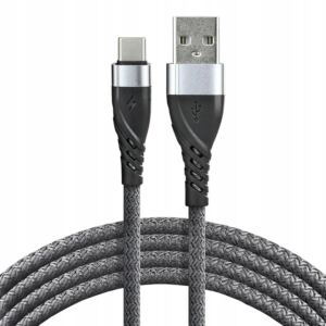 EverActive Kabel Do Ładowania USB-USB C 1m CBB-1CG Pleciony