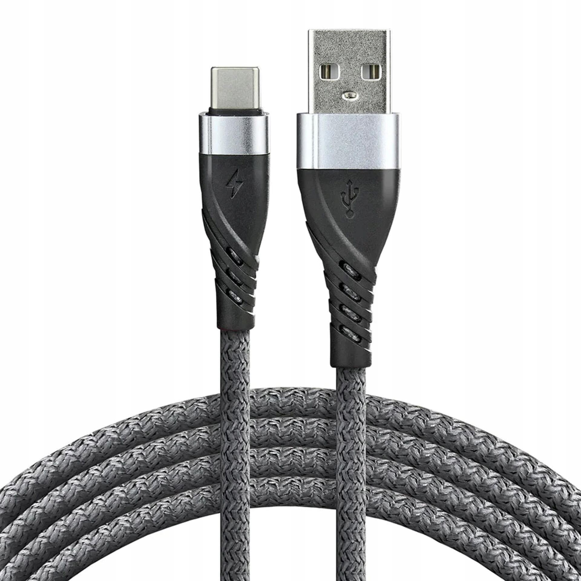 EverActive Kabel Do Ładowania USB-USB C 1m CBB-1CG Pleciony