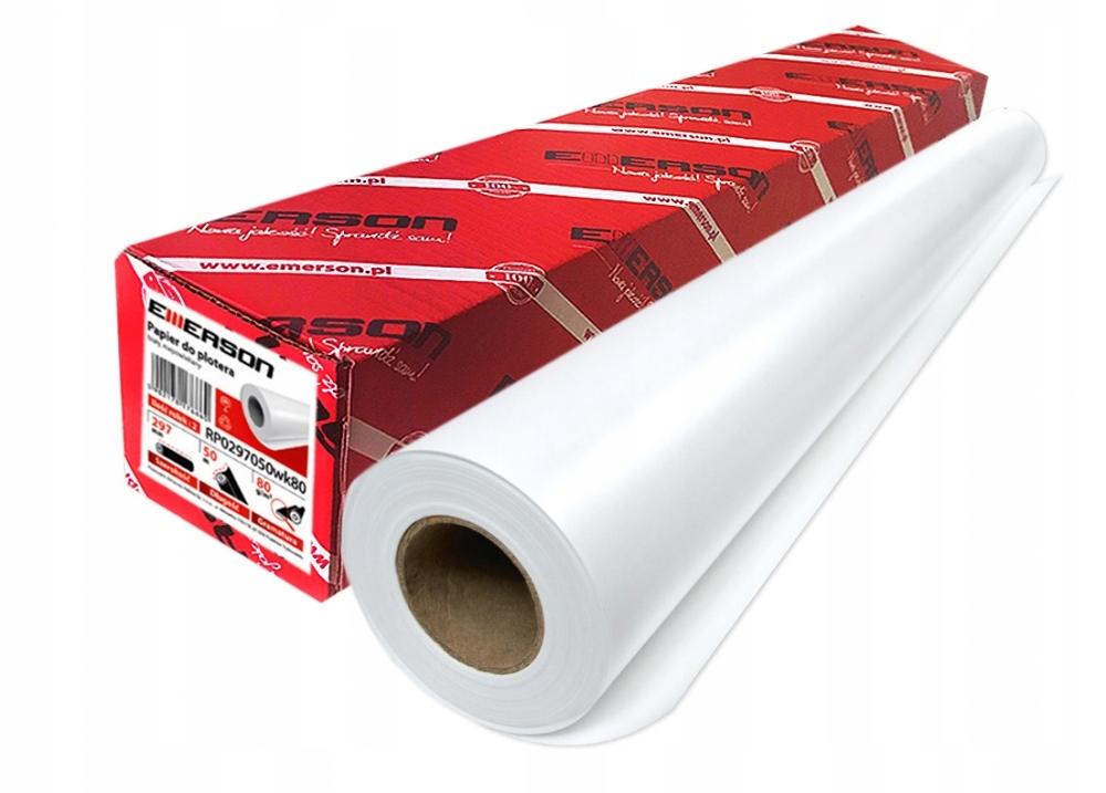 Emerson PAPIER DO PLOTERA 420mm x 50m 80g karton=2 rolki - obrazek 4