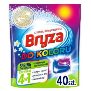 Bryza kapsu艂ki do prania kolorowych ubra艅 do koloru Spring Fresh 4w1 40 szt